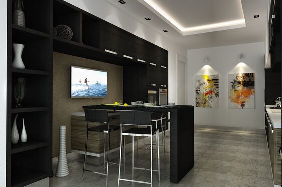 Подиум на кухне, практичность и красота